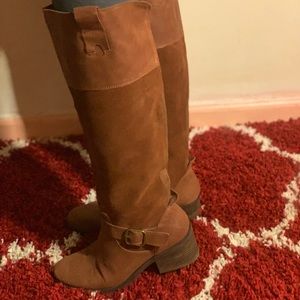Lucky Brand knee high boots (for wide calves)